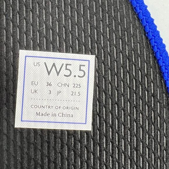 Rothys Womens 5.5 Ballet Flat Slip On Shoes Black Knit Round Toe Insoles New - Picture 10 of 16